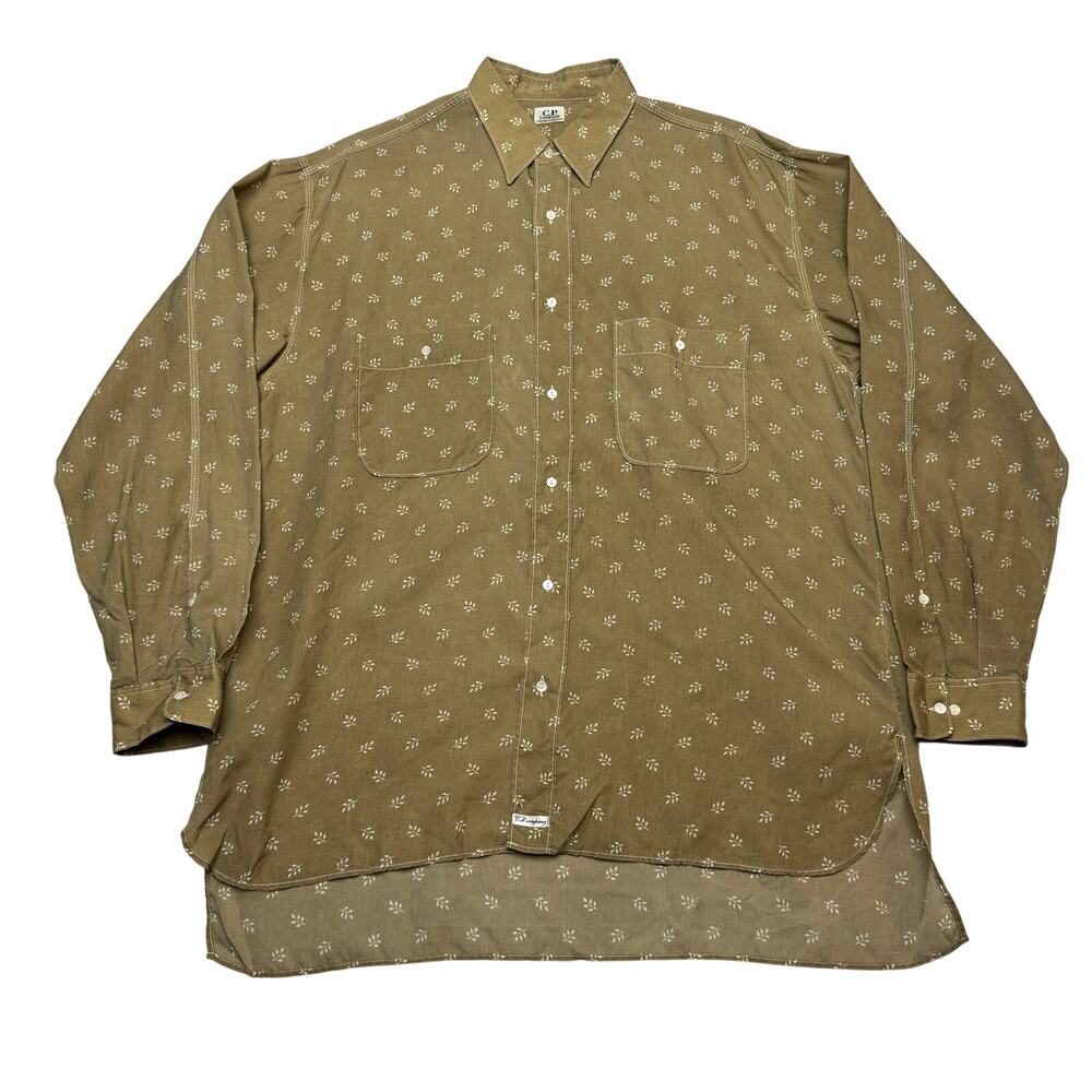 Vintage CP Company Italy Atomic Button Up Shirt Men's Size 6/2XL